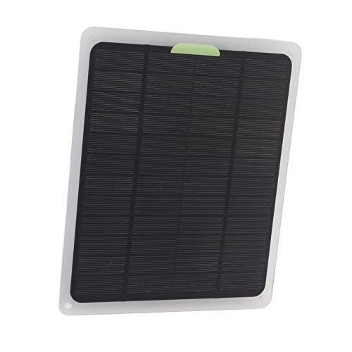 Airshi Solar Charging Panel, 10W Type C Dual USB Output Slow Charging DC12V Solar Power Panel for Travel, Airshimukct0b3z1