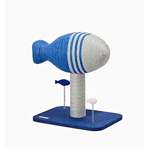 PETKIT Katzenkratzbaum, mit 2 Katzenspielzeugen, niedlicher Aktivitätskratzbäume aus Sisal. 30 * 40 * 42.5cm.