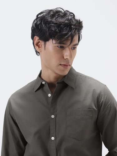 Image of Urbano Fashion Men's Cotton Full Sleeve Regular Fit Casual Solid Shirt
