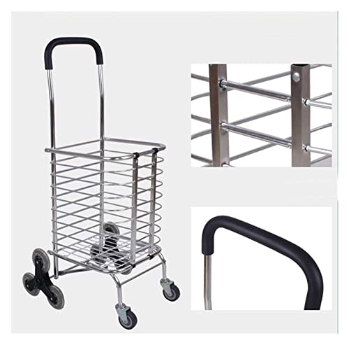 Carretilla plegable de aluminio portátil con ruedas miniatura 2