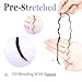 Amzluck Pre-Divided Human Braiding Hair for Boho Braids Water Deep Wave Human Hair Bulk for Braiding Curly Human Hair for Boho Locs Boho Crochet Braids Human Hair Extensions (1B, 16