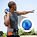 Silipull 2 Pcs Spring Sports Iron Shot Put Outdoor Shot Put Balls Silver Cast Iron Shotput Weight Balls for High School Track and Field Competition Practice(Blue,8 Lbs)