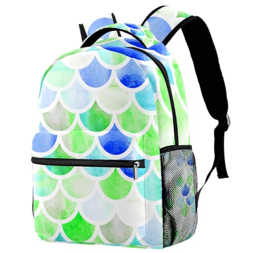 Sac à dos d'école anti-fatigue sirène multicolore grand volume 20x40cm
