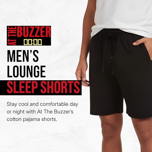 Image of At The Buzzer Men's Pajama Shorts Sleepwear PJs