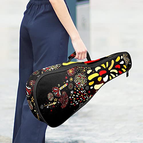 Sac ukulélé ténor et soprano noir housse imperméable - 6