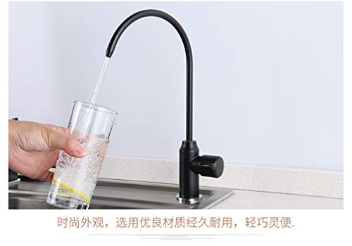 Mitigeur de cuisine robinets de filtre à eau potable noir évier - 5