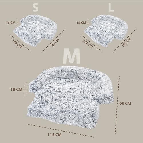 Amazinggirl Hundebett Hundekissen für Dog – 115 x 95 cm Hundesofa für kleine mittelgroße und große Hunde hundebetten sofaschutz hundekorb hundedecke