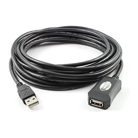 TECHTOO USB 2.0 Extension Cable 16 FT USB Active Repeater Cord Type A Male to A Female with Built-in Signal Booster Chips Cover