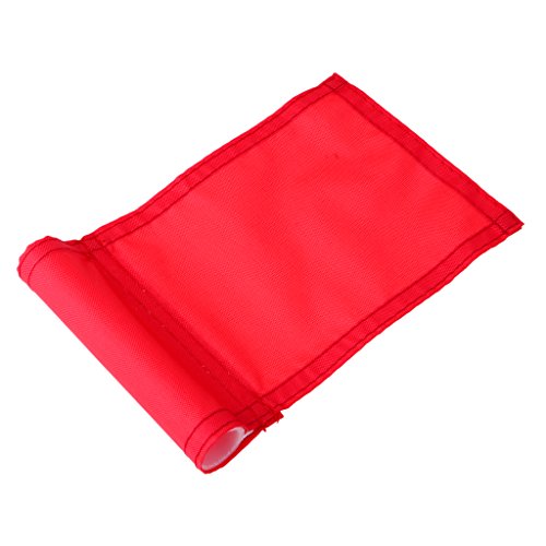 Dolity Durable Practice Golf Hole Pole Cup Flag Backyard Putting Green Flag Replacement - Red