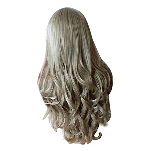 gazechimp HOT Moda Feminina Anime Longo Encaracolado Cabelo Partido Cosplay Peruca Completa 66 Cm -