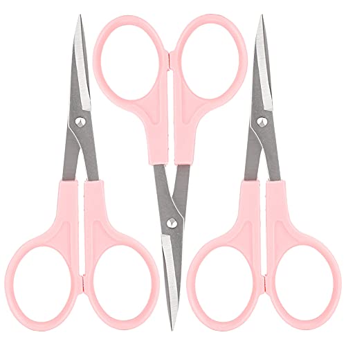 Tijeras de costura de 3 uds, tijeras curvas pequeñas para el hogar, corte de hilo de bordar con mango cómodo para accesorios de costura DIY