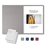 ✅ FEINSTE LEDERSTRUKTUR: Die Bewerbungsmappe besteht aus feinem schmutzabweisenden & robusten Karton in Lederoptik und besticht durch einen eindrucksvollen Relief-Schriftzug 