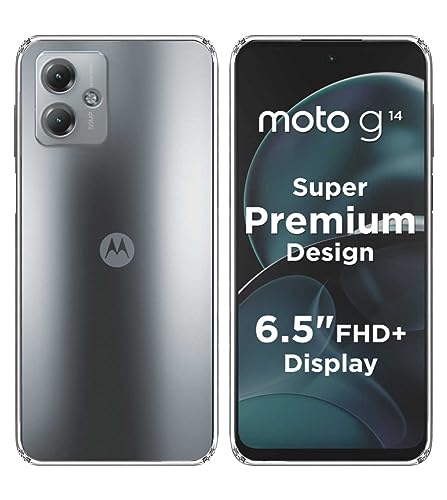 Image of Soft Silicone TPU Back Cover Compatible with Motorola Moto G14 / Motorola G14