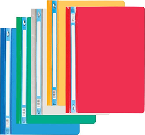 (Pack of 25) A4 Report Project Document Files Folders 2 Prong- for Home and Office use (Assorted)