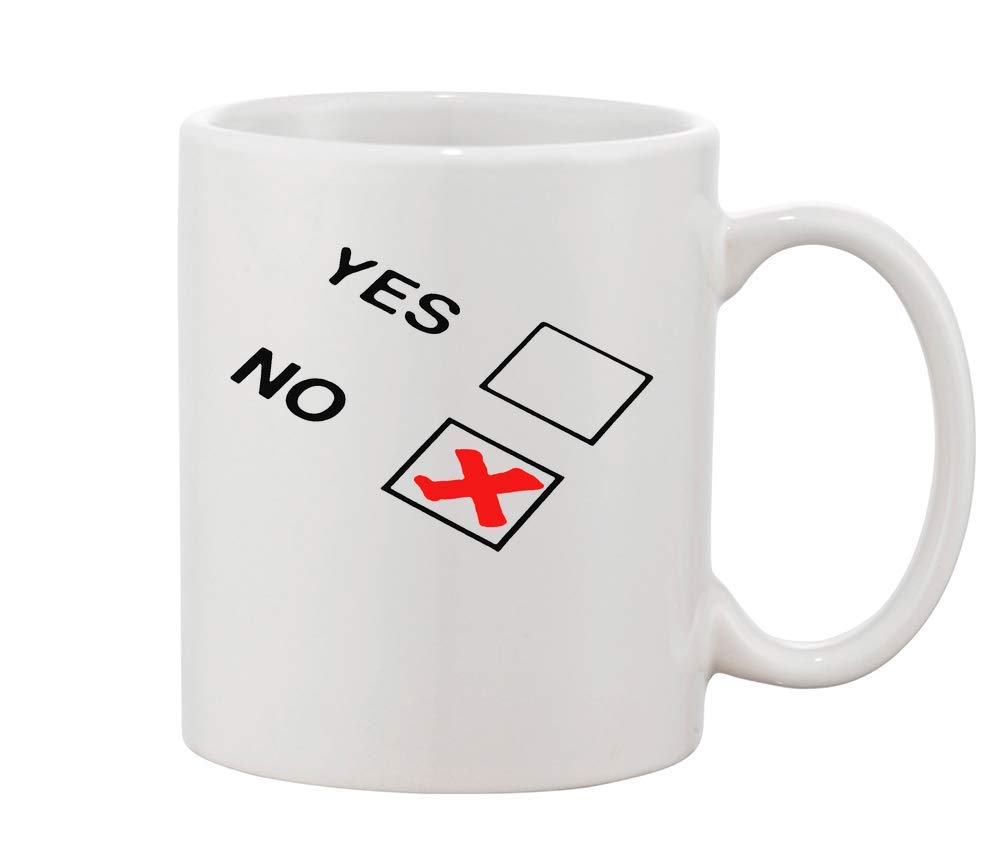 I Voted NO Stop Brexit White Ceramic Coffee and Tea Mug