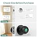 GHome Smart Door Knob Fingerprint Door Lock with Keypad, Biometric Smart Lock - App Control, Interior Door Knob with Key Great for Bedroom, Apartments, Offices and Hotels (K10-01)