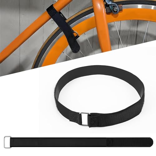 Bicycle Straps for Bike Rack with Buckle - CARGEN Multi-Purpose Tighten Straps, Bicycle Tie Downs Bike Wheel Stabilizer Strap for Transportation and Storage, 2PCS, Black, 1