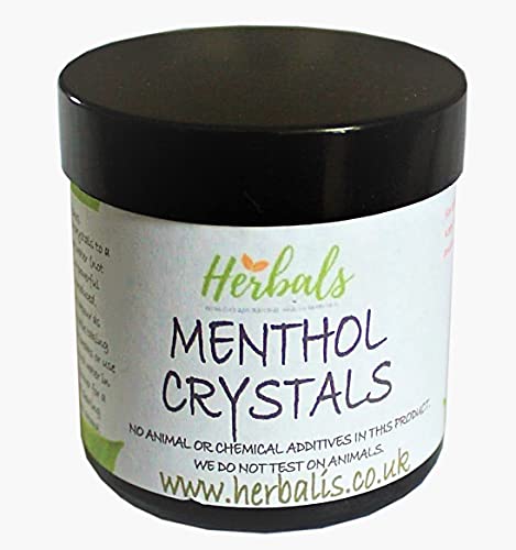 Menthol Crystals for Inhalation—30gm Pure Sinus Relief Eucalyptus Crystals Blocked Nose Decongestant