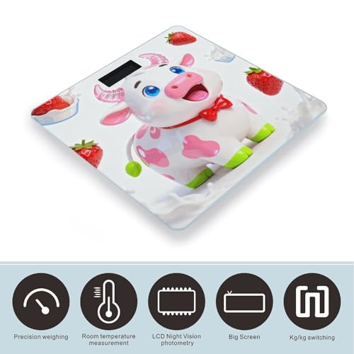 Báscula digital de baño con pantalla LCD miniatura 3