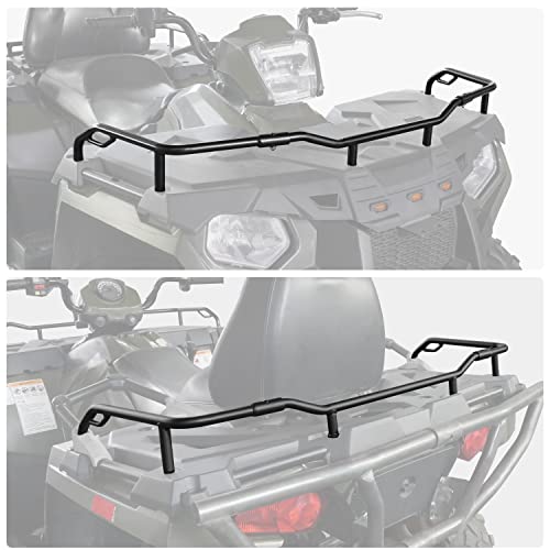 SAUTVS Front & Rear Rack Extender for Polaris Sportsman 570 450 14-20, Off Road Front Rear Steel Rack Extender for Polaris Sportsman 450 570 2014-2020 Accessories, Replace OEM# 2879716, 2879717