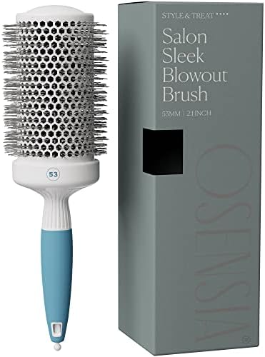 Professional Round Brush for Blow Drying - Large Ceramic Ion Thermal Barrel Brush for Sleek, Precise Heat Styling and Maximum Volume - Lightweight Hair Brush for Smooth, Manageable Hair (2 Inch) (Not Electrical)