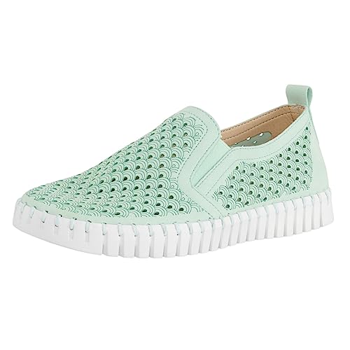 Image of Ilse Jacobsen HORNBAEK Women's Tulip Slip-On Flat | Elastic Side Panels | Lightweight Flexible Comfort.