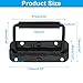 Zorfeter 2 Pack 4.33 Inch Black Spring Loaded Handle, Heavy Duty Handle Stainless Steel Rubber Grip, Surface Mount Folding Handles for Toolbox Chest Case/Storage Boxes