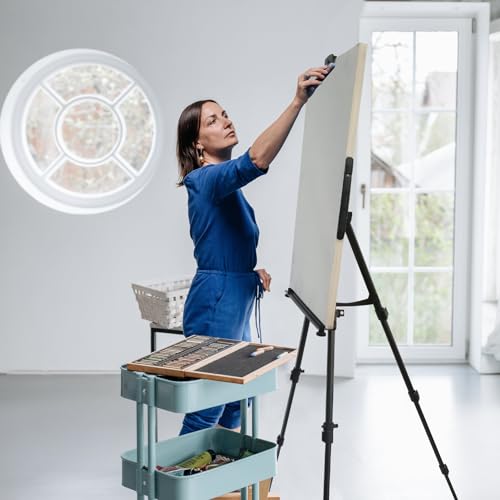 Image of RRFTOK 2 Pack 17-66 Inch Art Easel Stand for Painting and Sign, Black