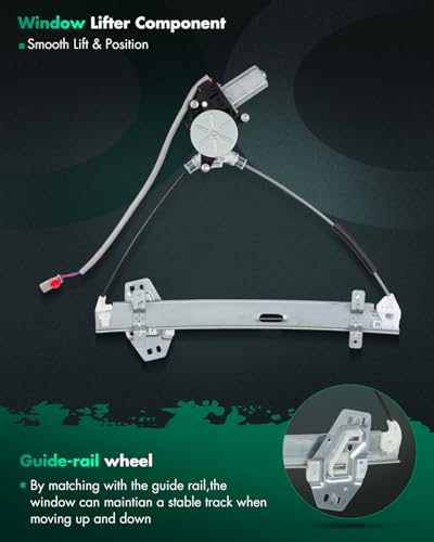 Image of SCITOO Front Right Passengers Side Power Window Regulator with Motor Assembly Replacement fit for 2001-2005 for Honda Civic 2 Door Coupe 72210S5PA02 741-301