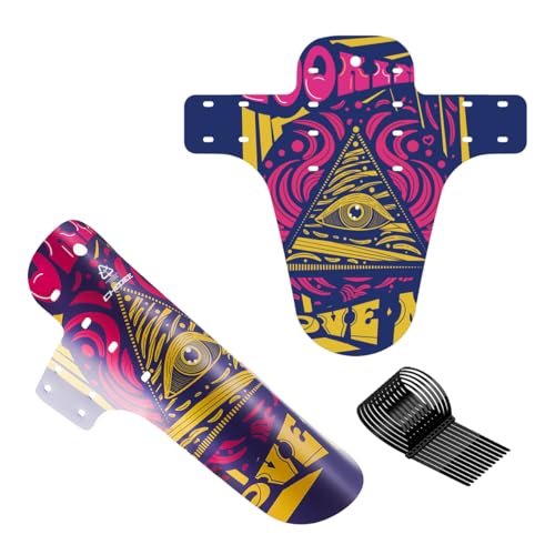 Chooee Bike Fenders,MTB Mud Guard，Front and Rear Bike Mudguard Fits