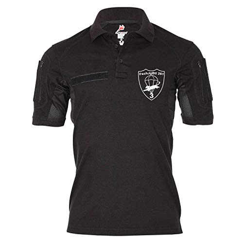 Polo tactique Alfa 3 FschJgBtl 261 noir XXXL pour parachutistes