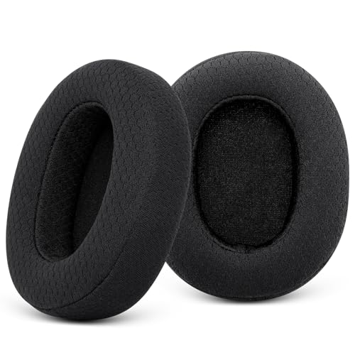 Almohadillas para auriculares GEVO para Sennheiser HD4.50BT / HD4.50BTNC / HD4.50SE, color negro malla | También compatibles con HD450BT / HD450 / HD4.40BT, y modelos HD4.30G / HD4.20S / HD458BT / HD400S / HD350BT miniatura 1