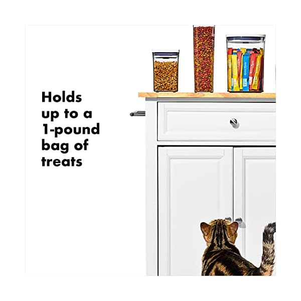 OXO-Good-Grips-Pet-POP-Container--11-Qt1-L-Ideal-for-up-to-1lb-of-treats-Airtight-Dog-and-Cat-Food-Storage-Container-BPA-Free Airtight Dog Food Storage Container