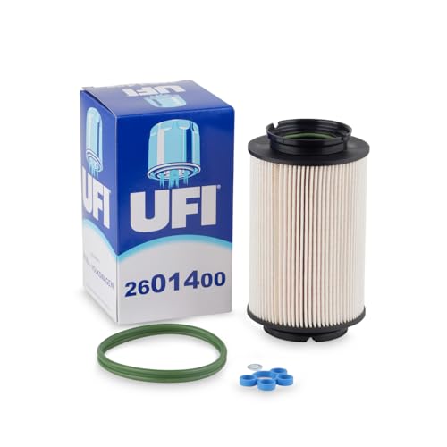 UFI Filters, Filtro Gasoil 26.014.00, Filtro de Combustible Diésel de Recambio, Apto para Coches, Apto para Modelos como Audi, Seat, Skoda y Volkswagen