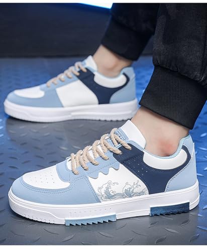 Men's Retro Color Block Skate Tennis Lightweight Soft Walking Shoes Breathable Trend Sneakers Casual Shoes2