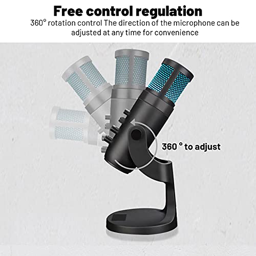 RGB-USB-Kondensatormikrofon, einstellbares USB-Mikrofon für PC, PS5, Mac usw, Anti-Vibrations-Kondensatormikrofon mit… – Bild 3