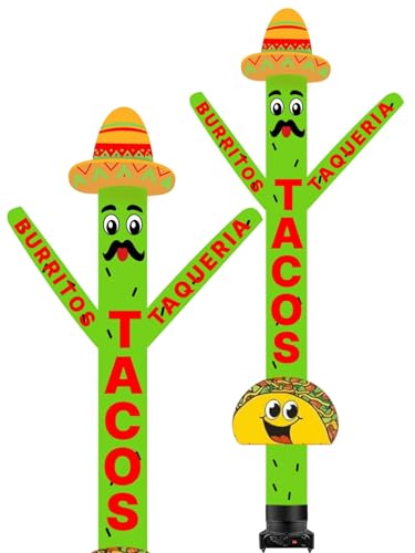 20ft Tacos Air Inflatable Dancer Puppet with Sombrero Hat -