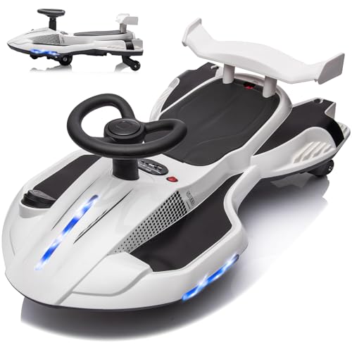 VITONIS 12V Moto Elettrica per Bambini con Luci LED, Macchina Elettrica 2 in 1 con Pedale, Modalità Musica, Monopattino...