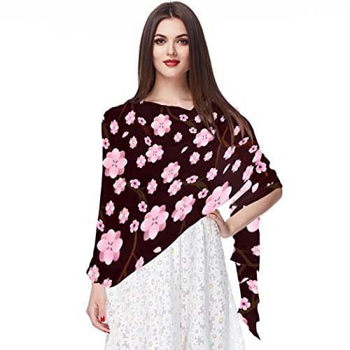 Châles et écharpes en fleur de cerisier rose pour illuminer vos tenues printanières