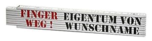 Geschenke-Fabrik.de Zollstock Finger Weg 2 Meter