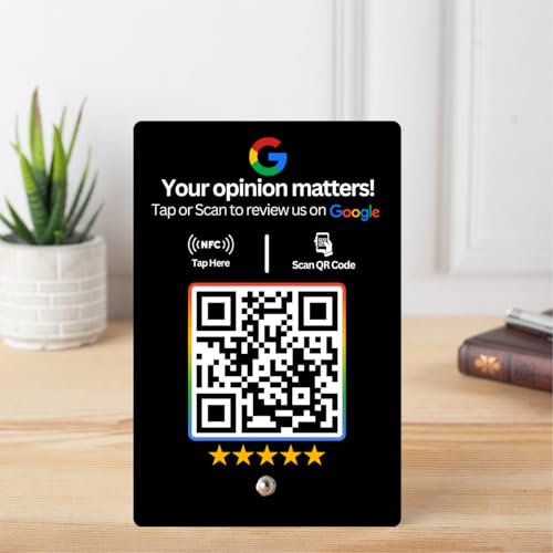 Review NFC Standee Black with NFC & QR Code by tinydabba