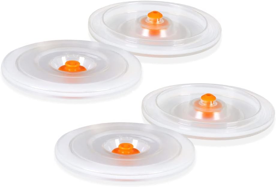 Plastic Vacuum Seal Lid for Widemouth Mason jars Vacuum