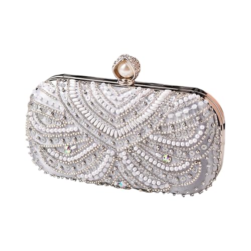 Sac à bandoulière strass pour femme et pochette soirée