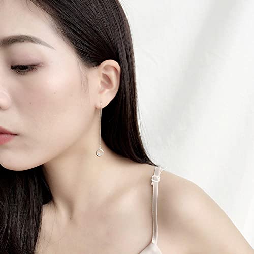 Boucles d'oreilles longues argent pour illuminer vos soirées - 2
