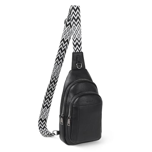 Image of TANTOMI Small Sling Bags for Women, Leather Cross body Purses Bag for Daily Travel Leisure Sport Fanny Packs with Adjustable Strap