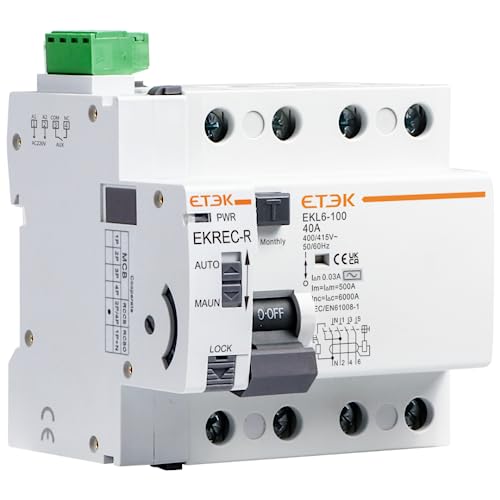 Interruttore Differenziale Circutor REC4 2P-40-30 - Riarmo Automatico, Bianco - Foto 8