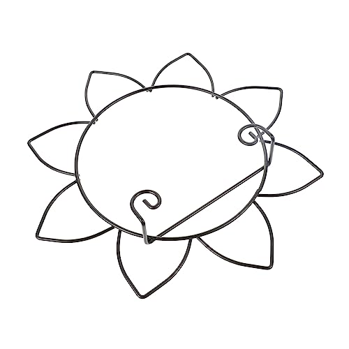 OUNONA Plate Display Stand Elegant Iron Artwork Display Stand for Wall Mounting Versatile Rack Holder for Platters Trays Books and Ceramics and Strong Iron Construction