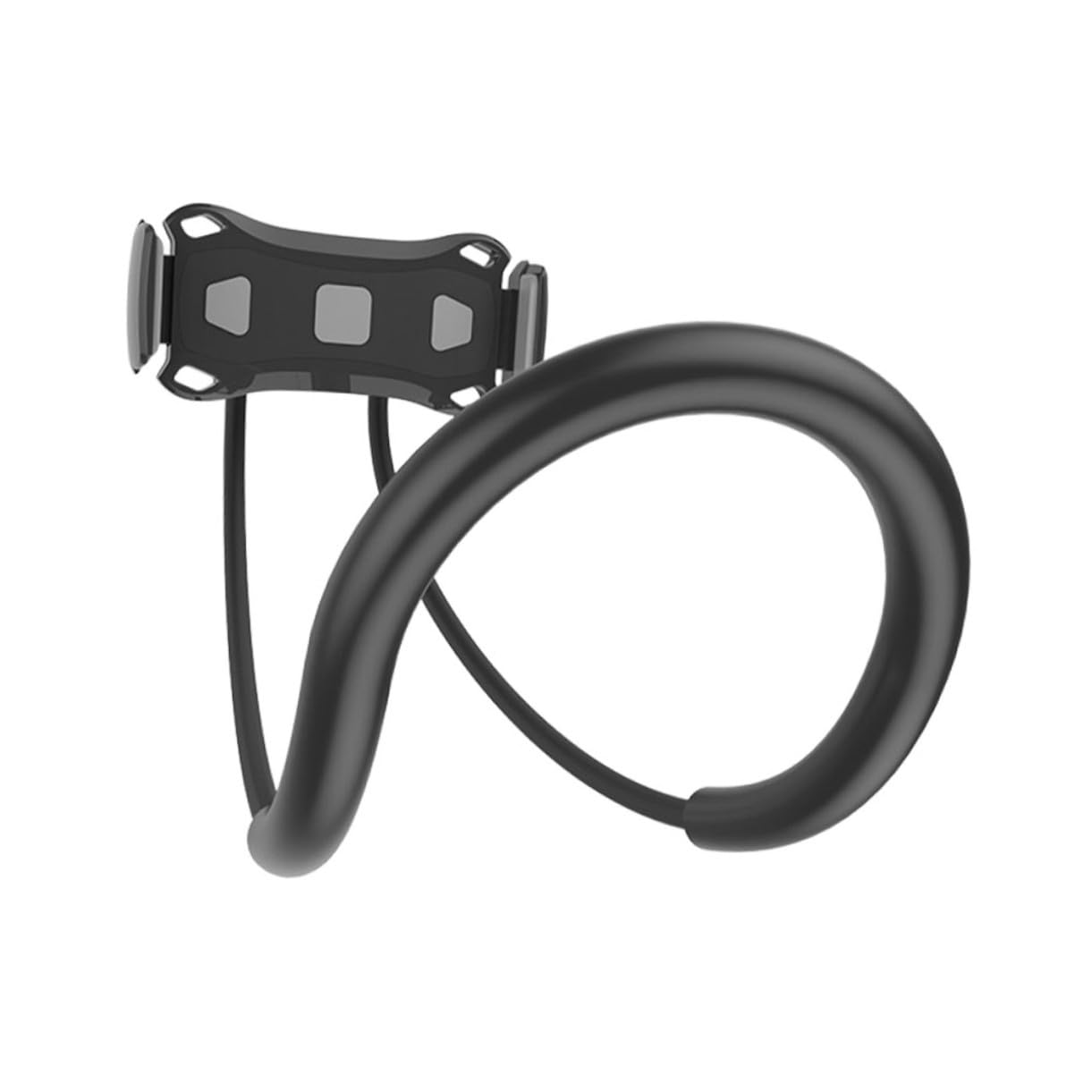 Kisangel Soporte Flexible para Teléfono y Tableta Giratorio Negro | Aleación Aluminio , Pvc, Silicona y Abs, Diseño Antideslizante y Resistente, Uso Doméstico