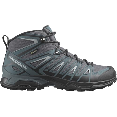 Salomon Salomon Men's X Ultra Pioneer Mid GTX, Ebony/Stargazer/Quarry, 10.5 US