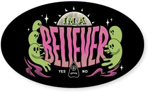 CafePress Ouija: Contact The Living Oval Bumper Sticker Car Decal